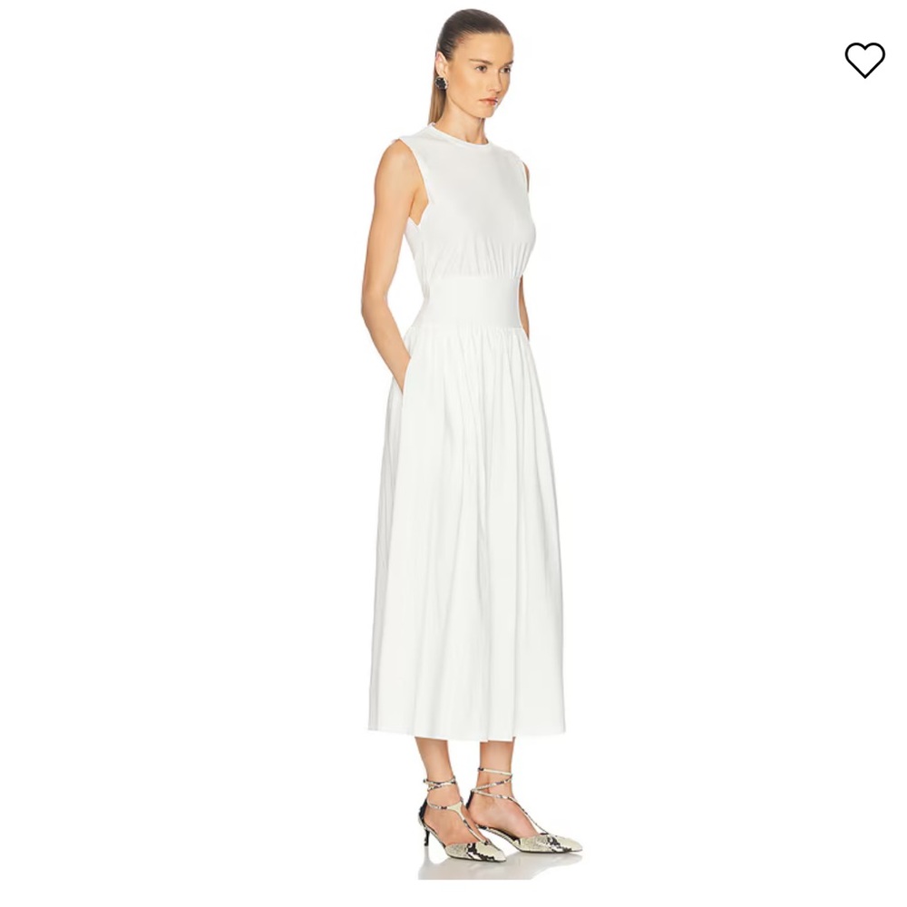 Toteme cotton dress in ecru NWT